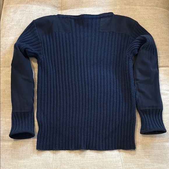 Men's 007 Ribbed Army Sweater - Picture 5 of 8